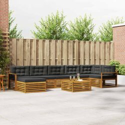 8-Piece Modular Outdoor Sofa for Gardens and Patios