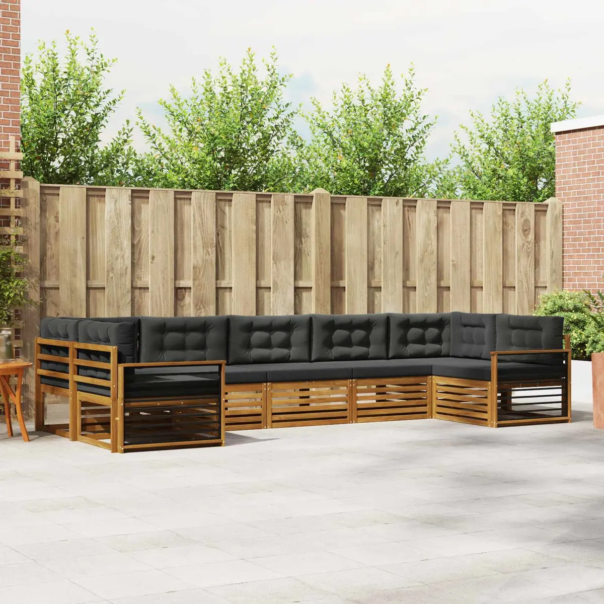 Outdoor Sectional Sofa Set 7 Pieces Garden Patio Furniture Modular Lounge