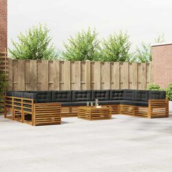 Practical 11 Piece Modular Outdoor Sofa Set
