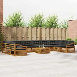 Practical 11-Piece Modular Sofa for Outdoor Living