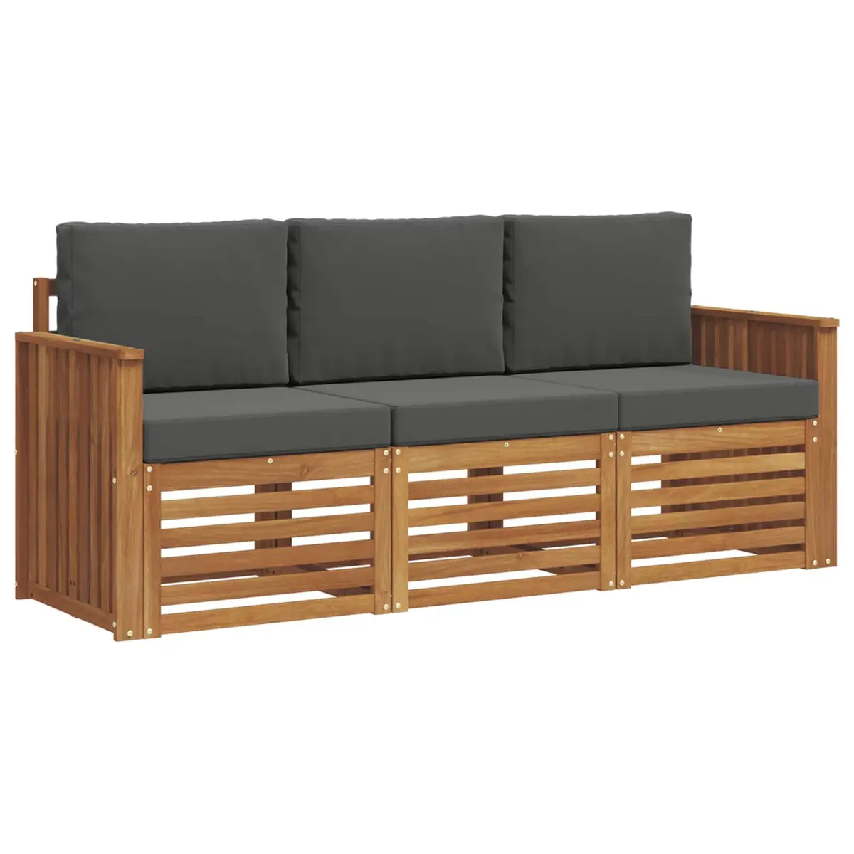 Outdoor Sectional Sofa Set 3 Pieces Garden Patio Furniture Modular Seating