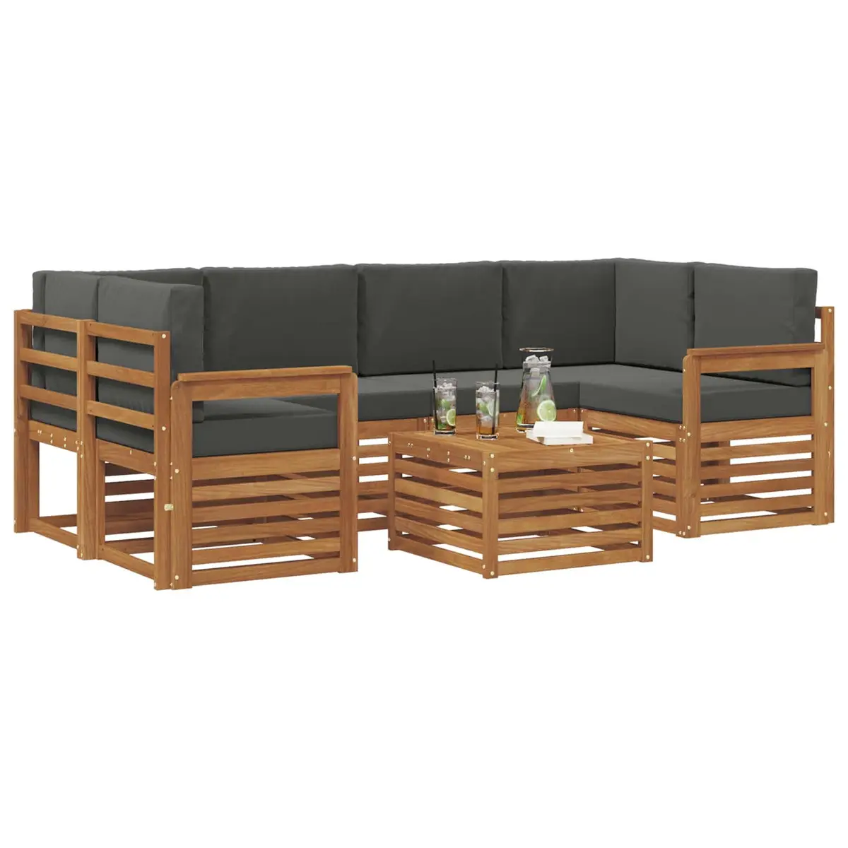 7-Piece Outdoor Sofa Set for Gatherings