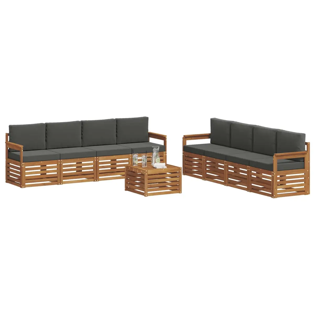 9-Piece Outdoor Sofa Set for Entertaining
