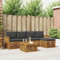 Versatile 6-Piece Sofa Set for Garden or Patio