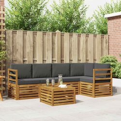 Practical 6-Piece Modular Sofa Set for Outdoor Use