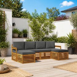 Practical 6-Piece Outdoor Sofa Set for Any Patio