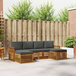 Practical 6 Piece Modular Outdoor Sofa Set for Relaxing