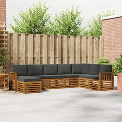 Practical 8-Piece Sofa Set for Garden and Deck Use