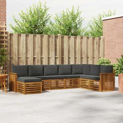 Practical 8-Piece Modular Lounge Set for Outdoor Use