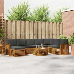 Perfectly Suited 9-Piece Sofa Set for Outdoor Gatherings