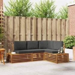 Versatile 4-Piece Sectional Sofa Set for Patios and Gardens