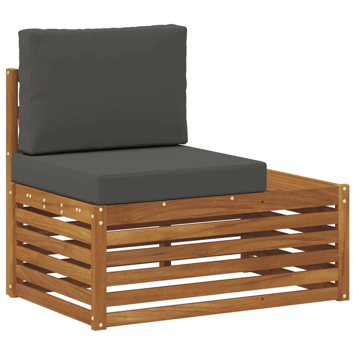 Outdoor Sectional Sofa Set Garden Furniture Modern Design Brown Natural