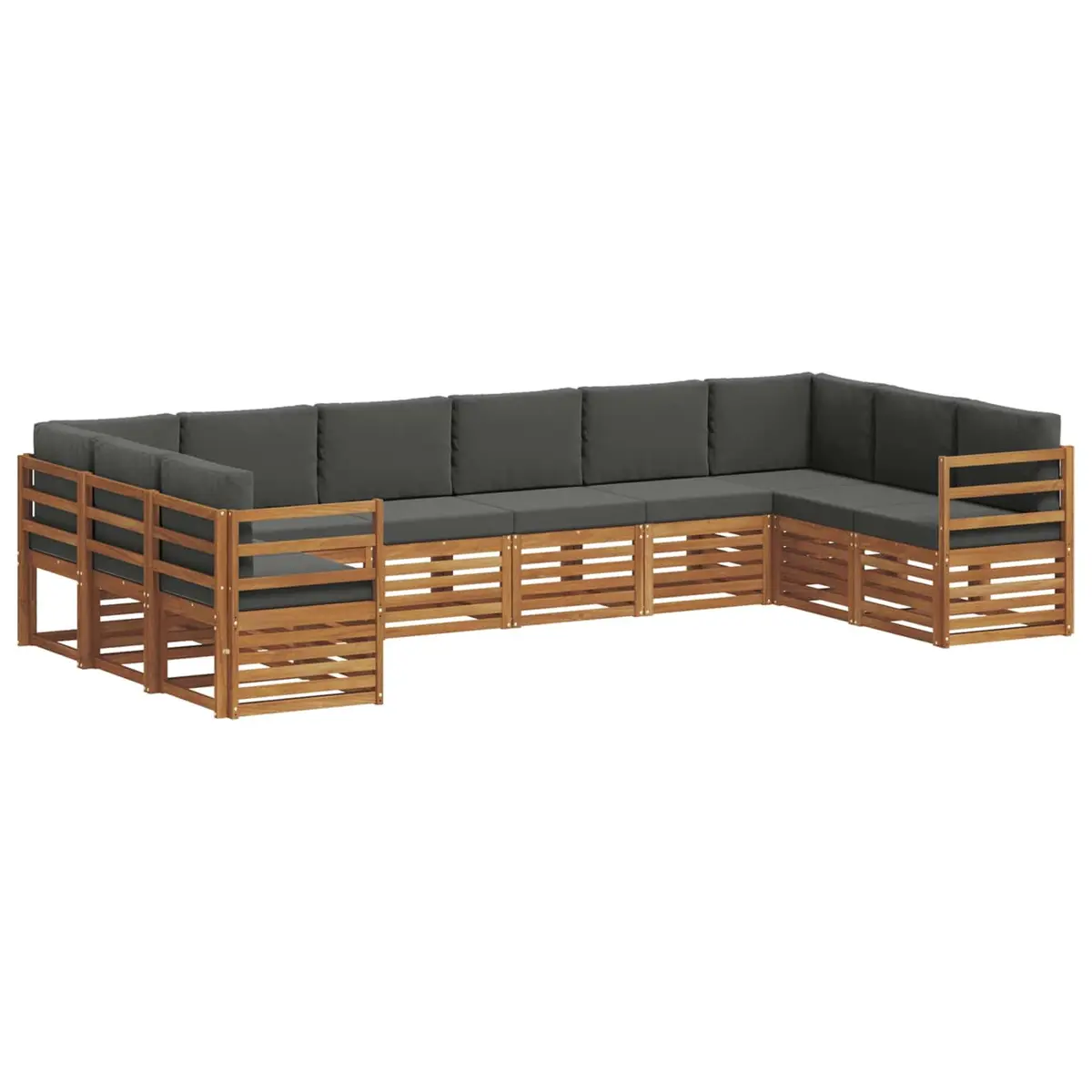 Outdoor Sectional Sofa Set 10 Pieces Garden Patio Furniture Modular Lounge