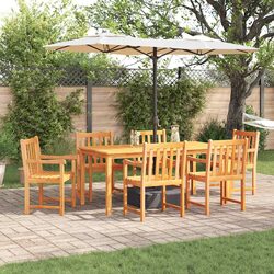 Perfect Fit: 7-Piece Garden Dining Set for Outdoor Use
