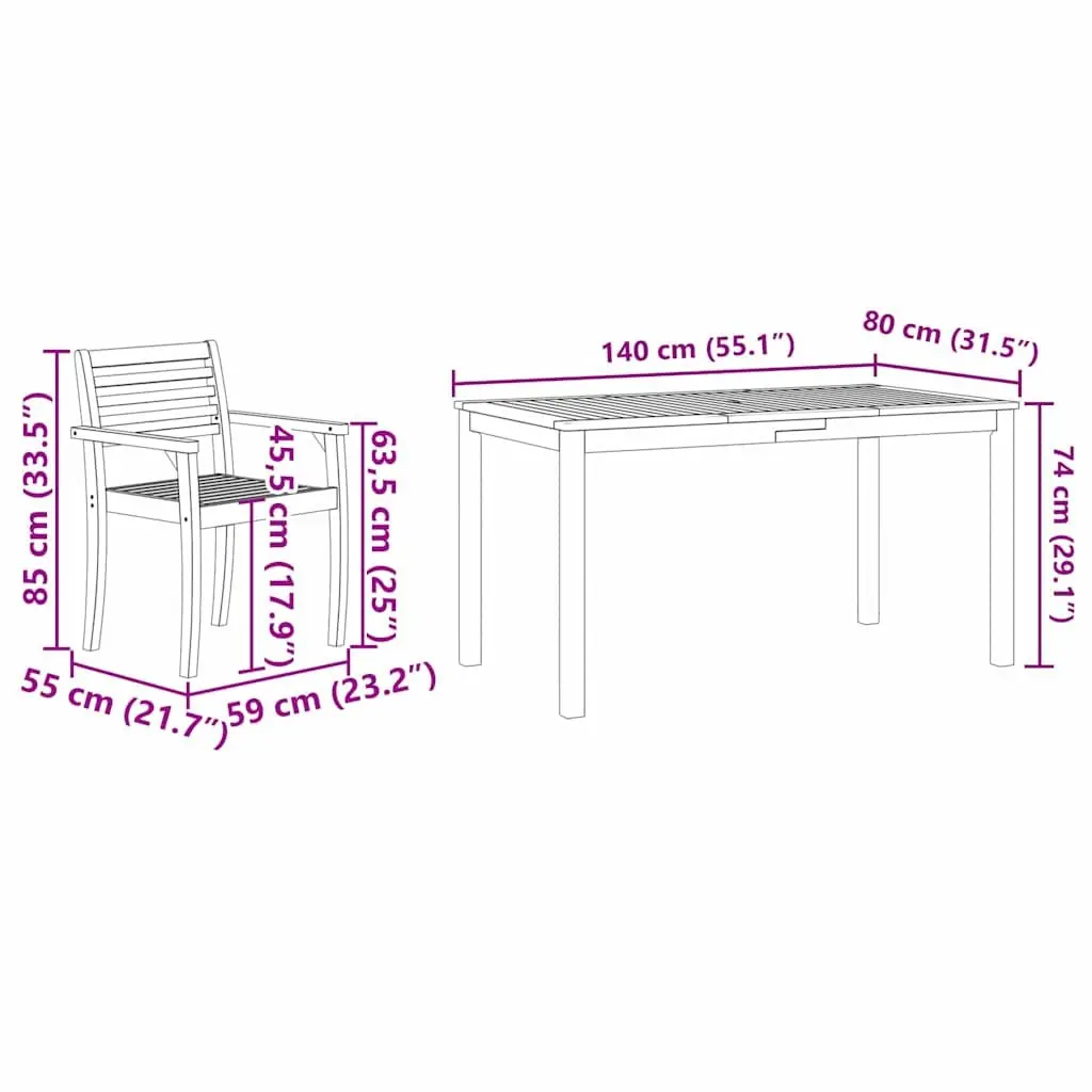 7-Piece Outdoor Dining Set for Entertaining