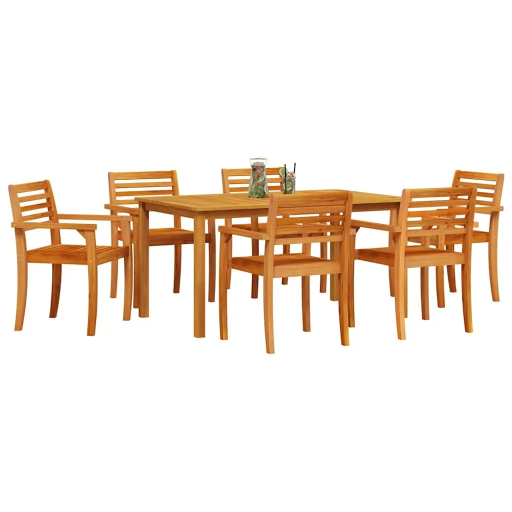 7-Piece Garden Dining Set for Outdoor Use