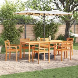 Practical 9-Piece Acacia Wood Garden Dining Set for Your Home