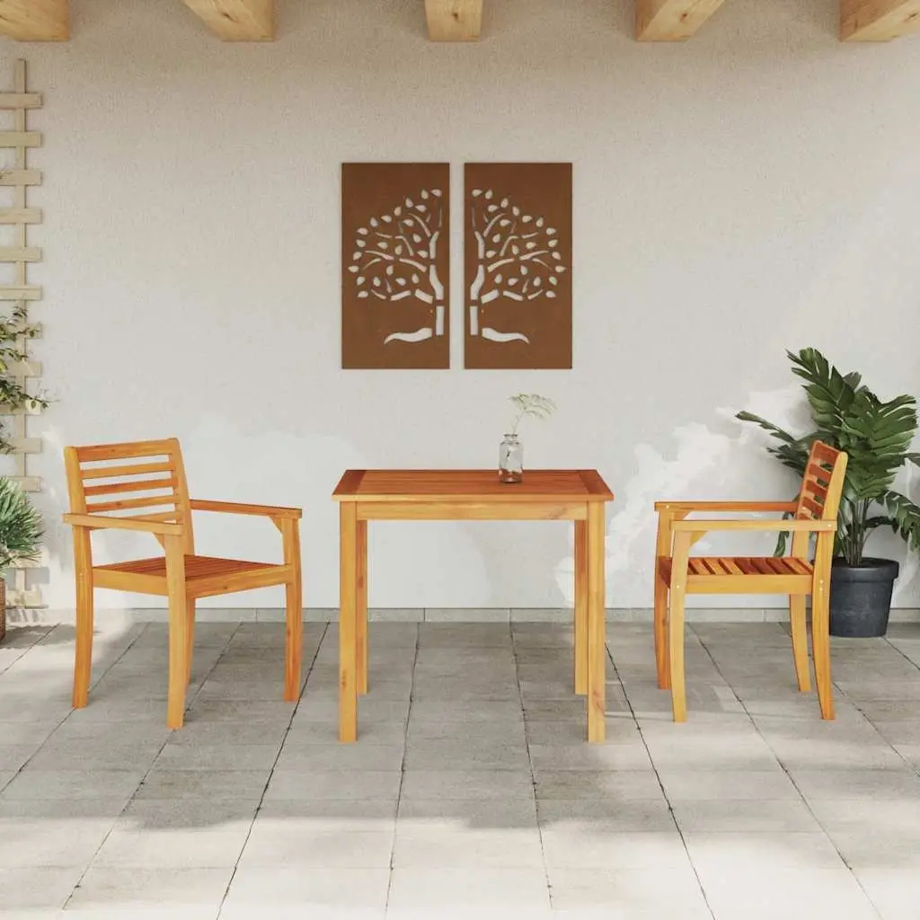 Outdoor 3-Piece Dining Set for Gardens and Terraces
