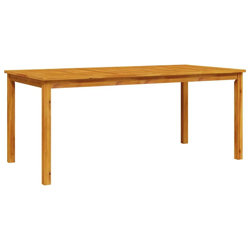 Garden Dining Set 7 Pieces Brown Solid Acacia Wood Outdoor Furniture Patio Table