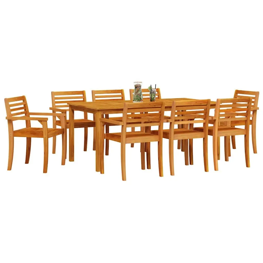 9-Piece Garden Dining Set for Outdoor Use