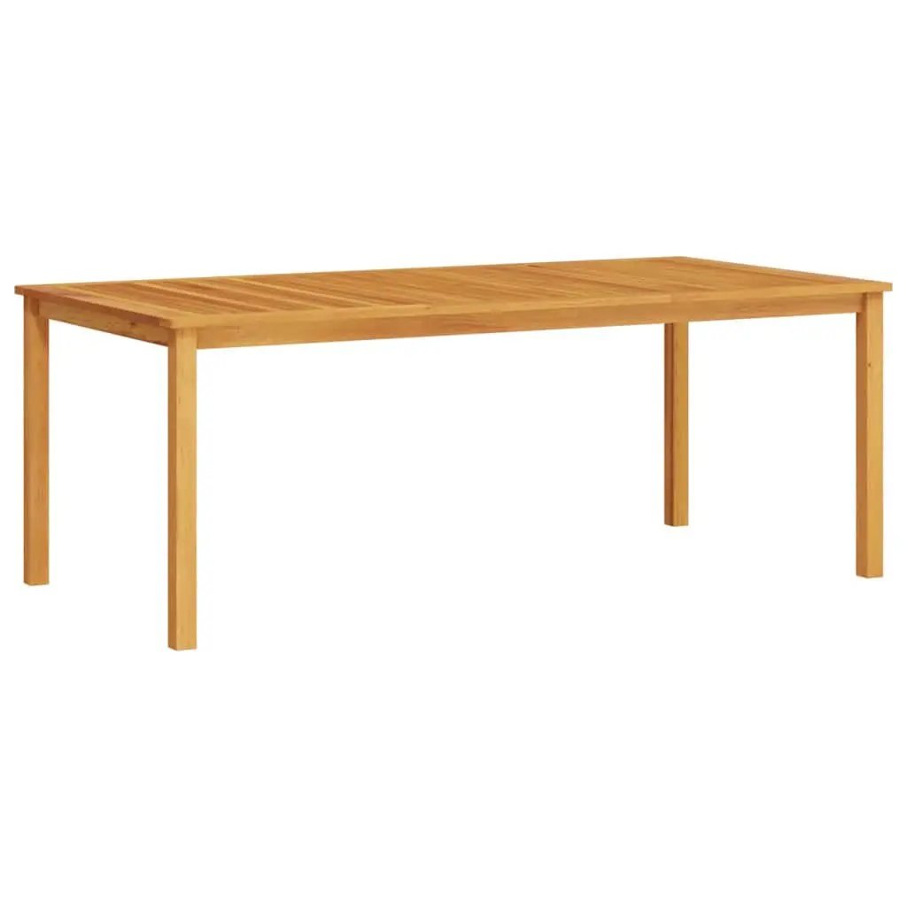 Outdoor Dining Set Brown Acacia Wood 7 Piece Garden Furniture Patio
