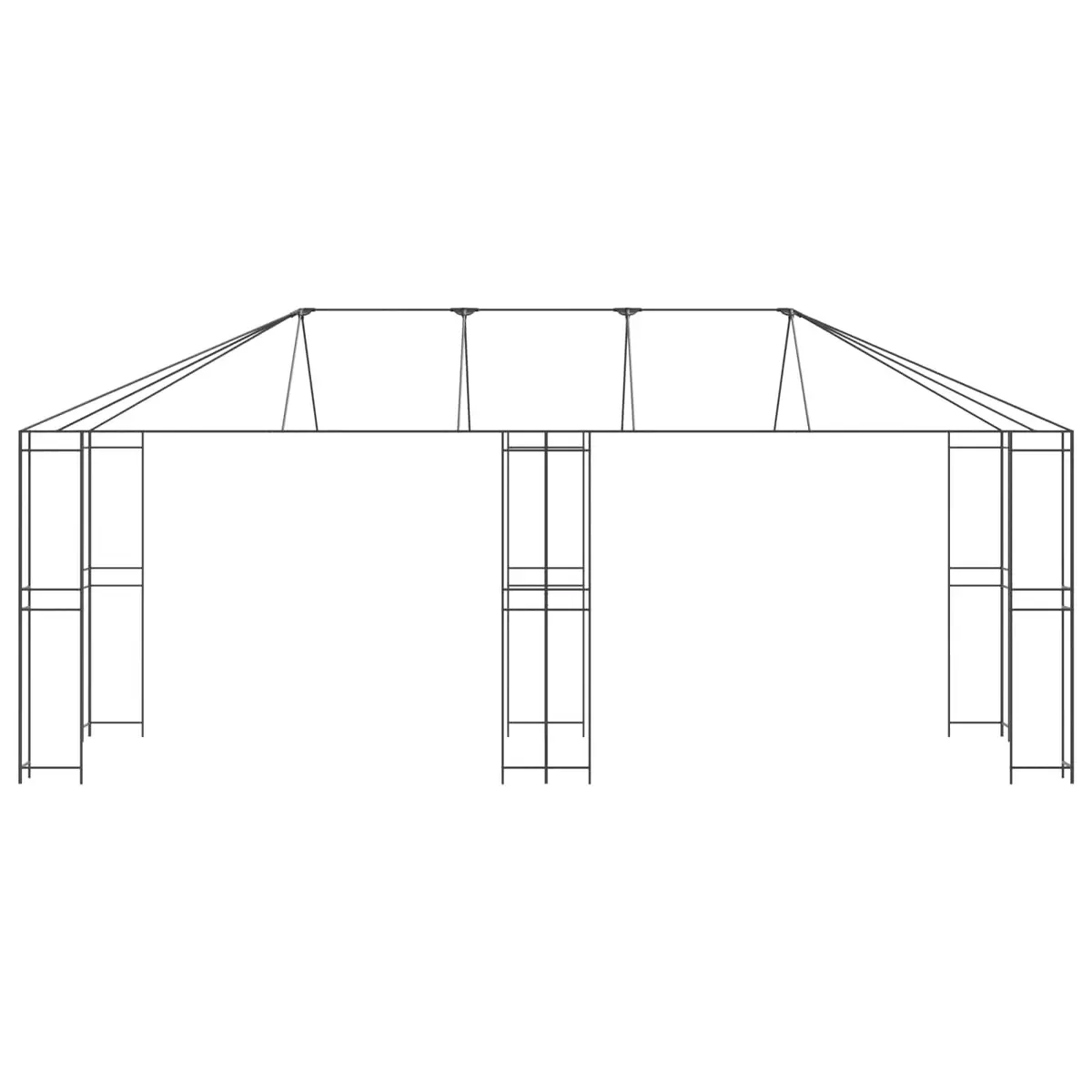 Gazebo Frame 6 x 3 m for Garden and Patio
