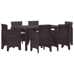 Practical 7 Piece Dining Set for Outdoor Spaces