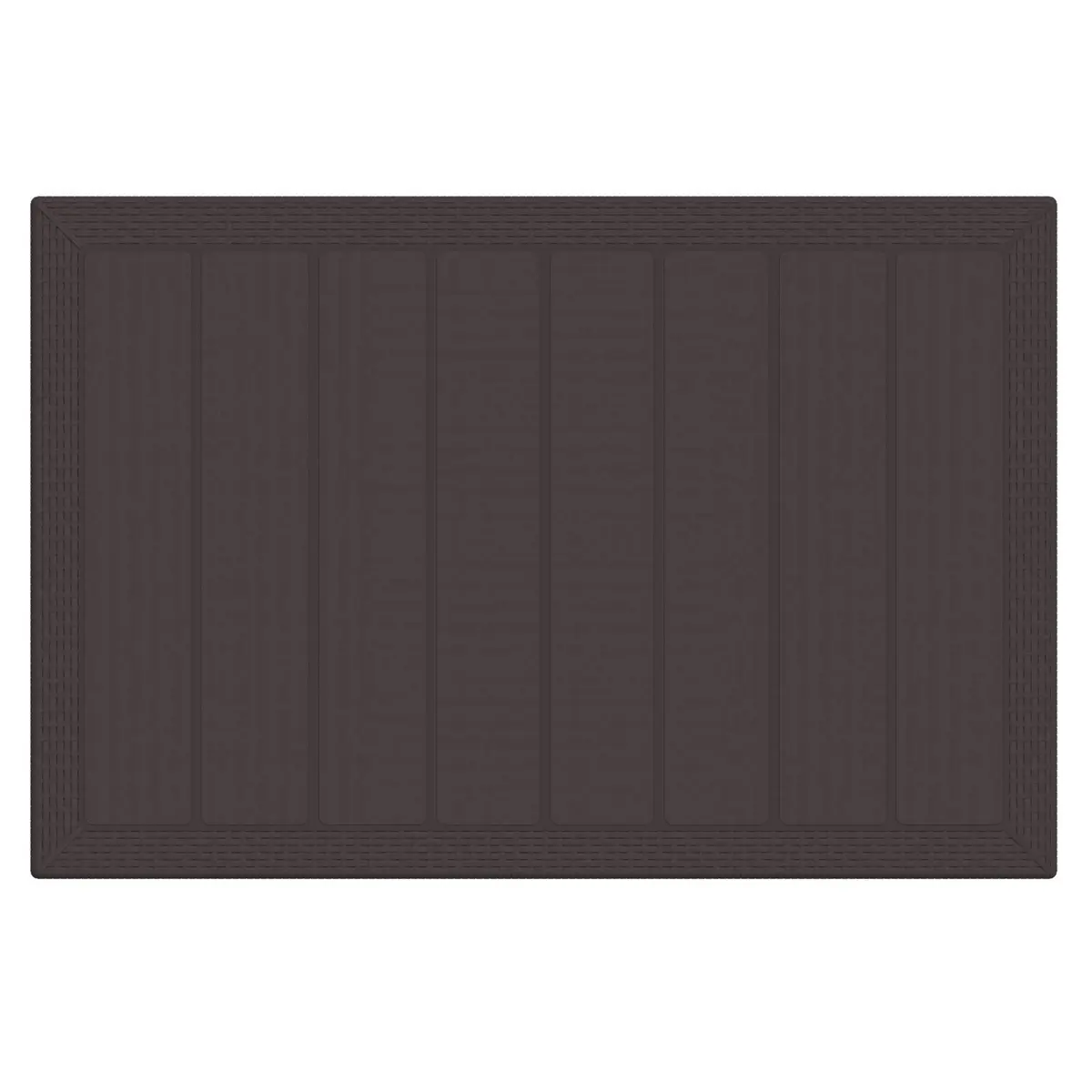 Garden Dining Set Poly Rattan 7 Pieces Brown Outdoor Furniture Patio Dining Table Chairs
