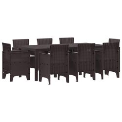 Versatile 9 Piece Garden Dining Set for Any Outdoor Occasion