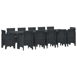 Ideal 13-Piece Dining Set for Gardens and Patios