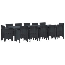 Practical 13-Piece Outdoor Dining Set for Family Gatherings
