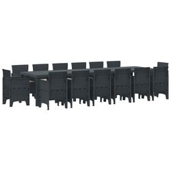 Practical 15-Piece Dining Set for Your Patio