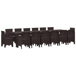 Versatile 15 Piece Garden Dining Set for Entertaining