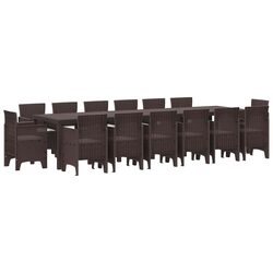 Ideal for Gatherings: 15-Piece Outdoor Dining Set