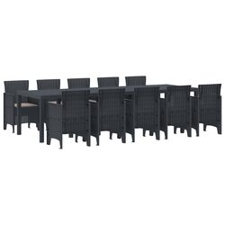 11 Piece Outdoor Dining Set for Gardens and Terraces