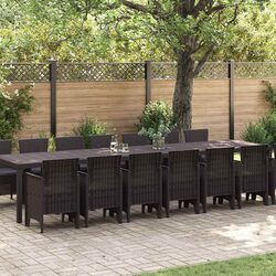 Practical 15-Piece Dining Set for Outdoor Entertaining