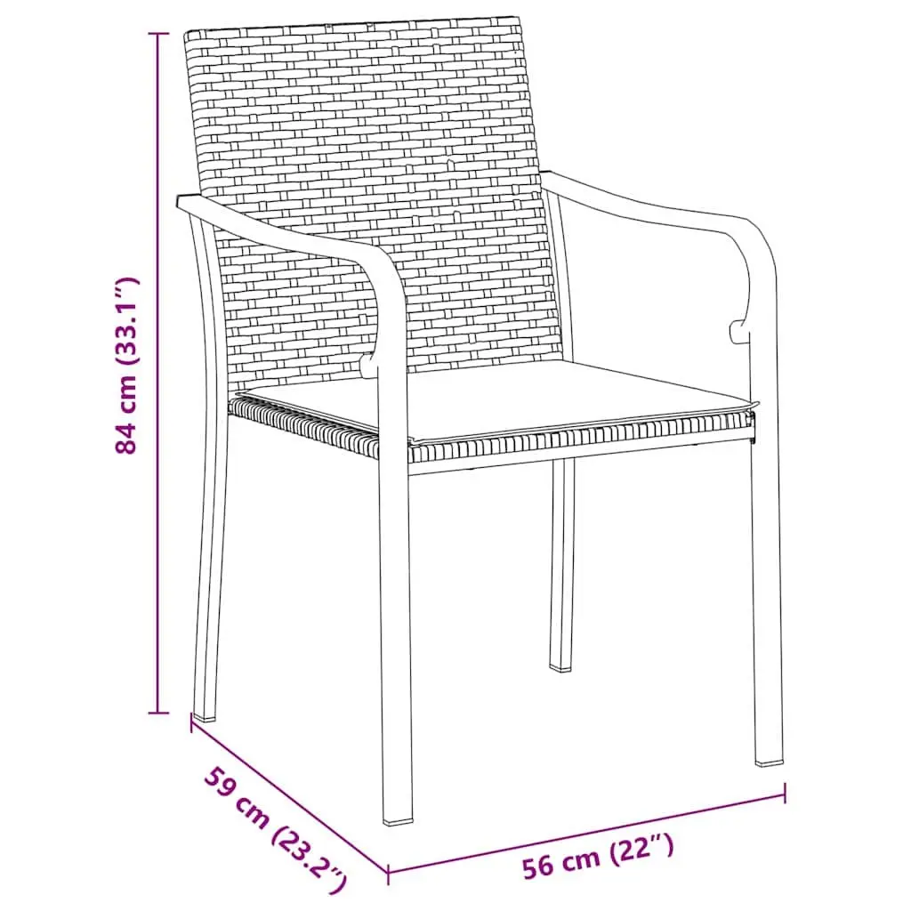 3-Piece Garden Dining Set for Entertaining