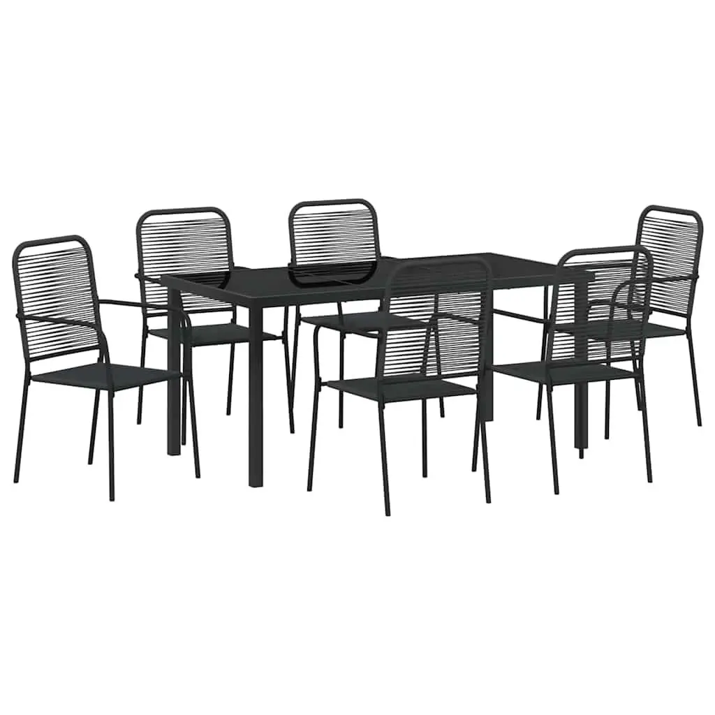 7-Piece Garden Dining Set for Outdoor Use