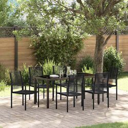 Versatile 7-Piece Outdoor Dining Set for Gardens and Patios
