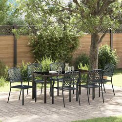 Practical 7-Piece Garden Dining Set for Outdoor Use
