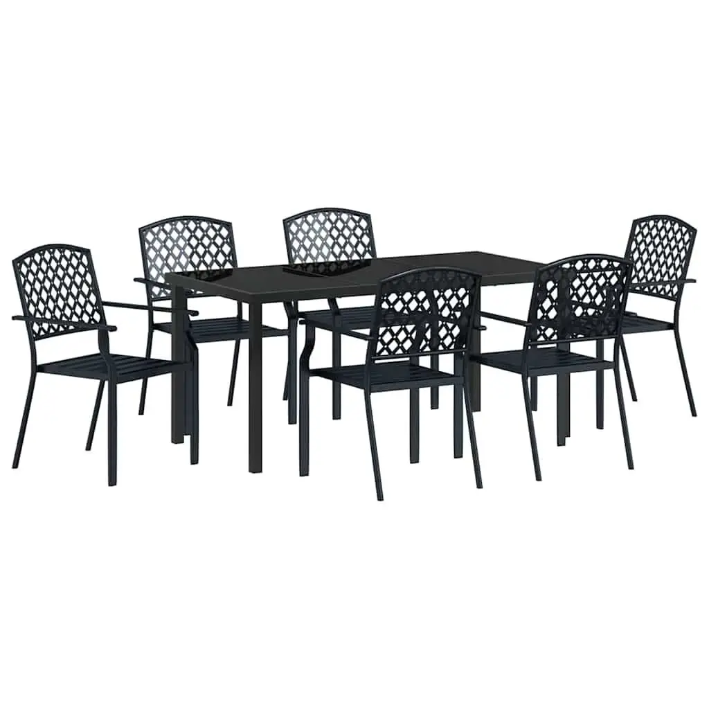 7-Piece Garden Dining Set for Outdoor Use
