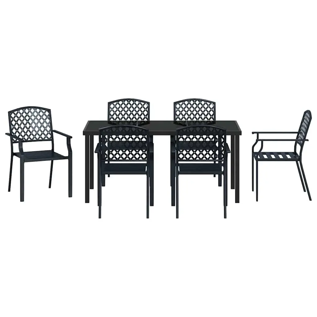 7-Piece Garden Dining Set for Outdoor Use