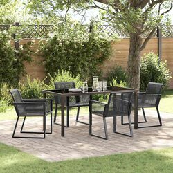 Functional Black Outdoor Dining Set for Your Garden