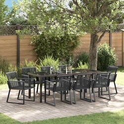 9-Piece Garden Dining Set Perfect for Outdoor Gatherings