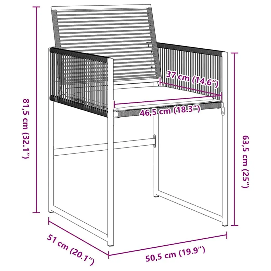 Outdoor Dining Furniture Set Black Poly Rattan 5 Piece with Glass Top Table for Patio and Garden
