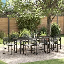 9-Piece Outdoor Dining Set Ideal for Gardens and Patios
