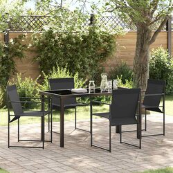 Functional 5-Piece Dining Set for Outdoor Gatherings