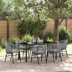 Practical 7-Piece Dining Set for Your Outdoor Space