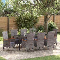 Versatile 9 Piece Garden Dining Set for Any Home