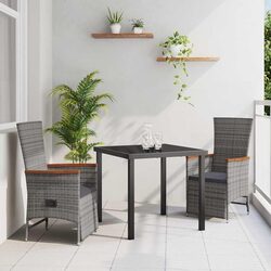 3-Piece Garden Dining Set Perfect for Outdoor Use